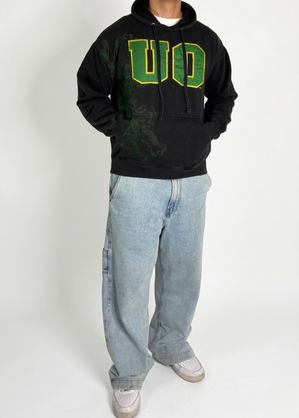 "Oregon Striped" University Hoodie