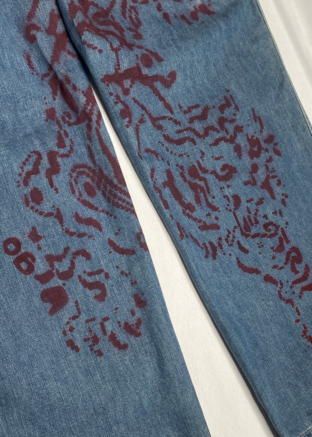 "Wine Striped" Jeans